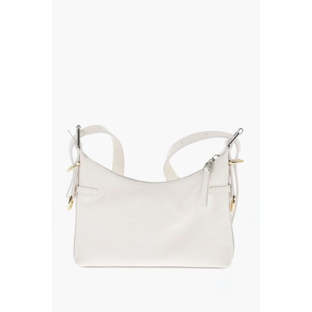 Hobo Bag VOYOU in Hammered Leather with Removable Shoulder Strap - Picture 4 of 5